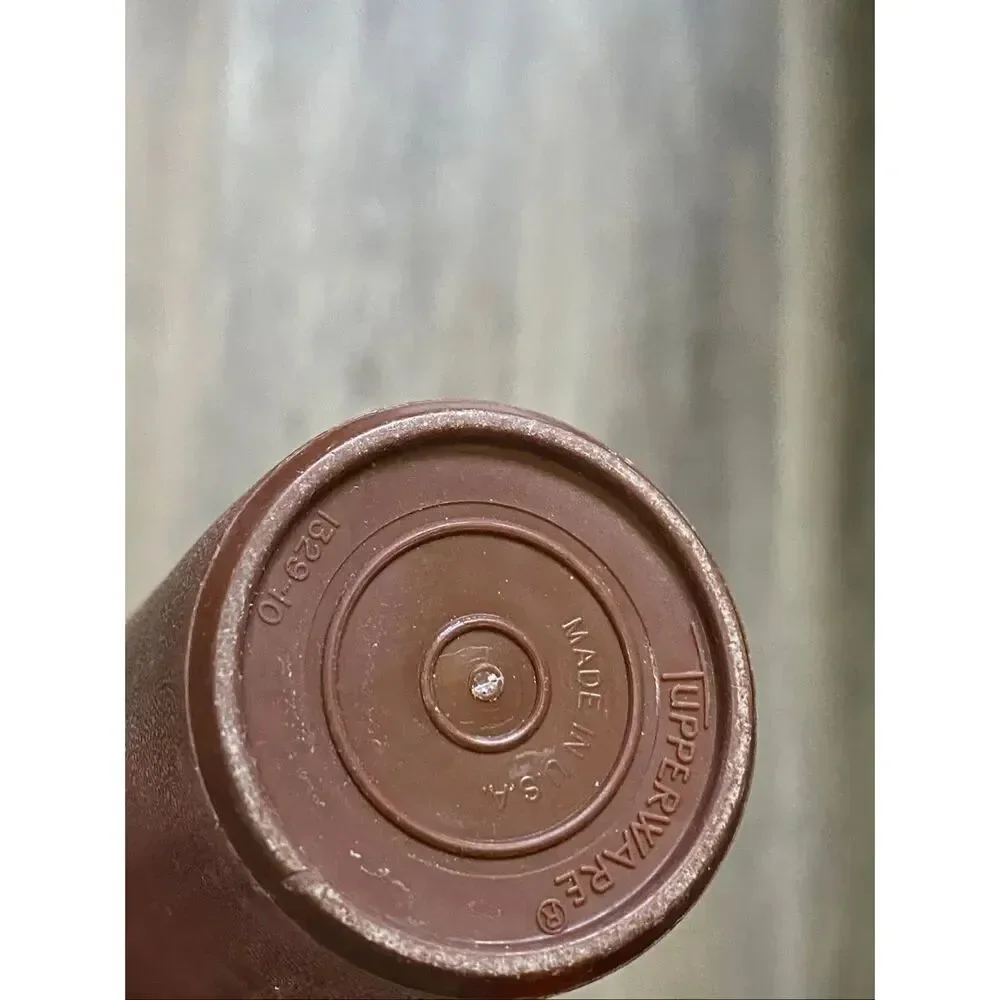 Vintage Tupperware Pepper Shaker Flip Top Brown